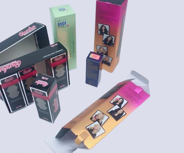 Low minimum custom branded eyeshadow packaging boxes.