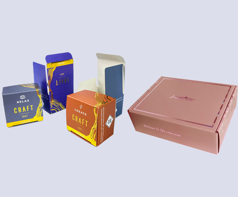 stamping logo custom cosmetic box packaging