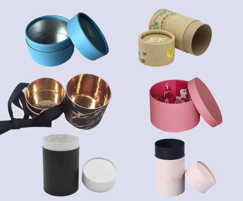 cylinder cosmetic paper tubes