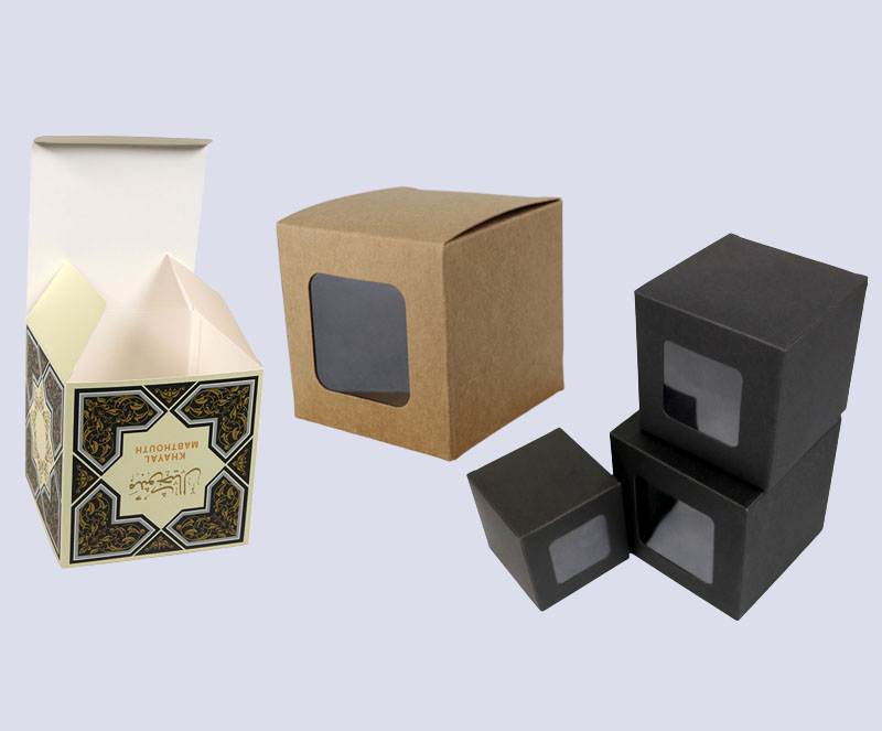 eco-friendly custom craft black packaging box 