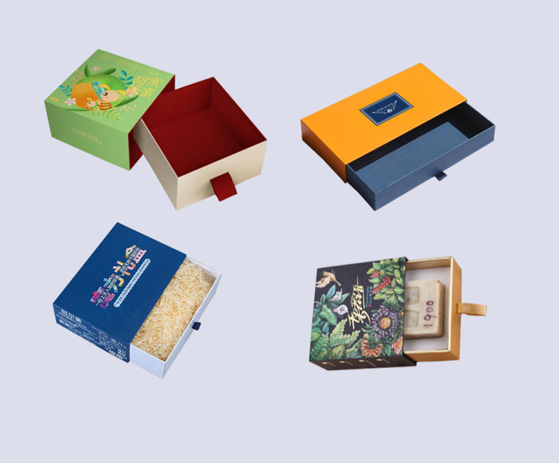 Custom rigid sliding drawer gift box with full-color printing